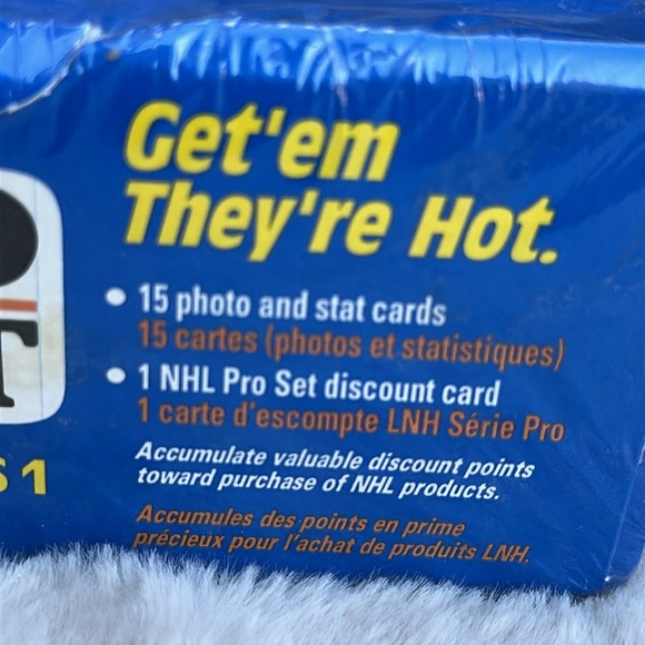1990 PRO SET SERIES 1 NHL HOCKEY CARD BOX FACTORY SEALED 15 Photo Stat Cards - Picture 8 of 8